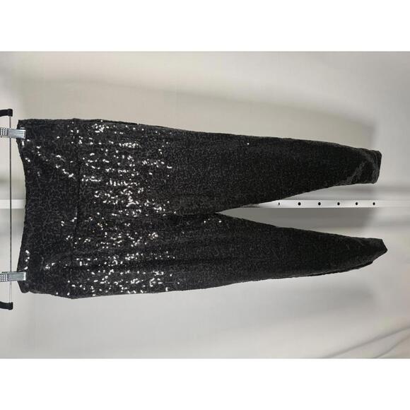 NWT Tipsy Elves Black Sequin High Waisted Leggings Size Medium - Picture 6 of 8